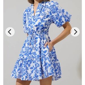 Sugarlips Shia Floral Noella Shift Mini Dress